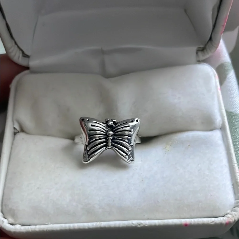 Silver Butterfly Rings Set - Picture 2 of 5
